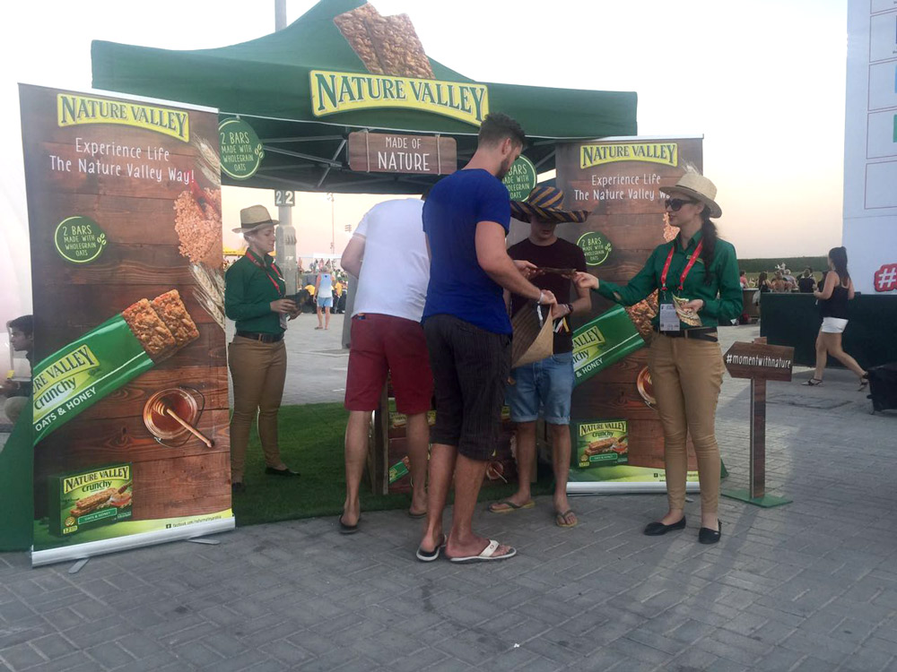 Nature Valley Activation at #Dubai7‎s