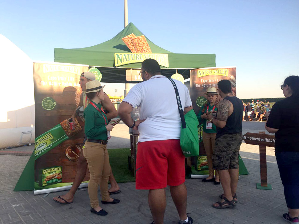 Nature Valley Activation at #Dubai7‎s